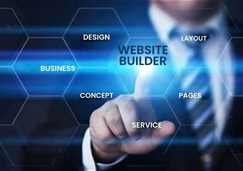 Illustration of website design and layout for small business websites